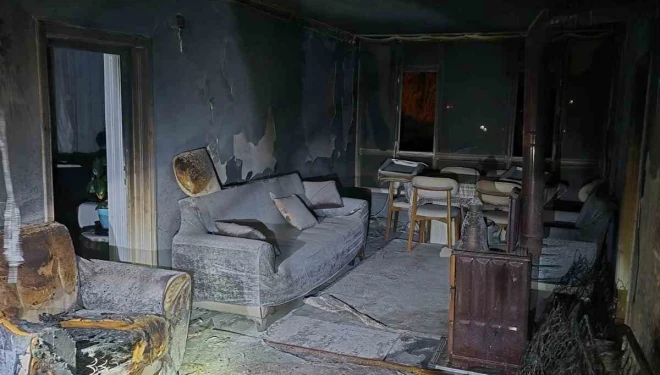 Van’da ev yangını