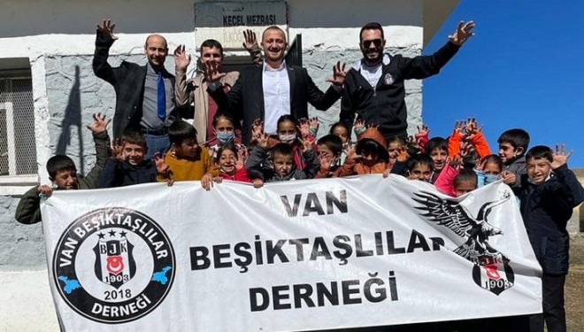 Van Beşiktaşlılar Derneğinden Öğrencilere Bot ve Mont Yardımı