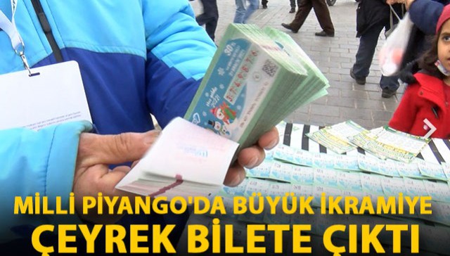 MP yılbaşı çekilişinde büyük ikramiye 'çeyrek' bilete çıktı