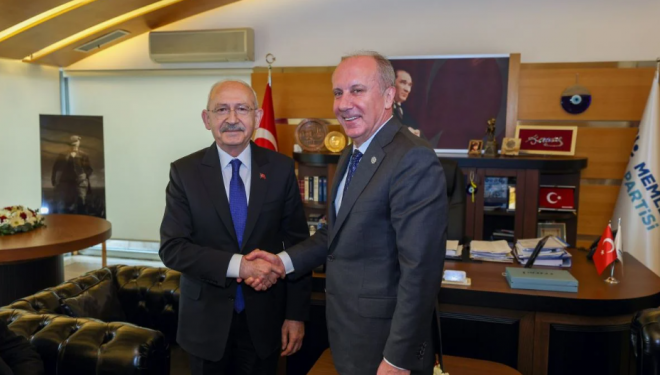 CHP lideri Kılıçdaroğlu, Cumhurbaşkanlığı yarışındaki rakibi İnce'yi ziyaret etti: 'Destek' değil 'nezaket'