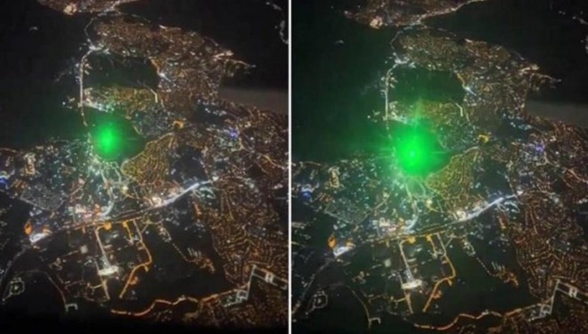 THY'nin İzmir-İstanbul yolcu uçağına lazer ışıklı taciz