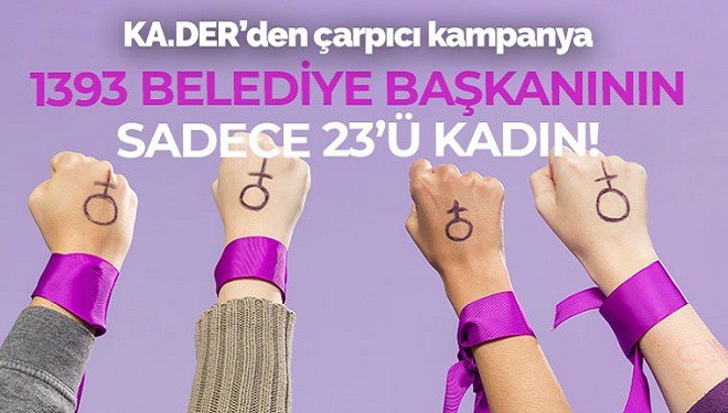 Mevcut 1393 Belediye Başkanının Sadece 23’ü Kadın!