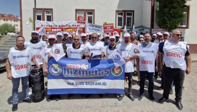 Hizmet-İş’ten Gevaş'ta işten çıkarılan işçilere destek