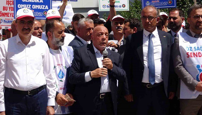 Hak-İş Genel Başkanı Arslan, Van'da belediyelere seslendi: “Bu yanlıştan vazgeçin”