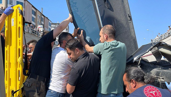 Van'da kontrolden çıkan otomobil takla attı: 3 yaralı!