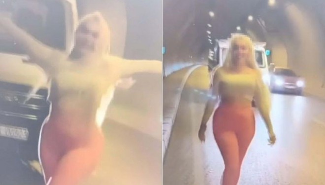 Tünelde dans eden, sosyal medyada gündem olan kadına gözaltı