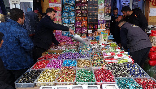 Van'da bayram öncesi alışveriş yoğunluğu