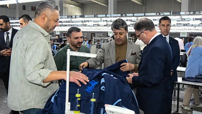 Vali Balcı ve Milletvekili Türkmenoğlu'ndan tekstil fabrikalarına ziyaret