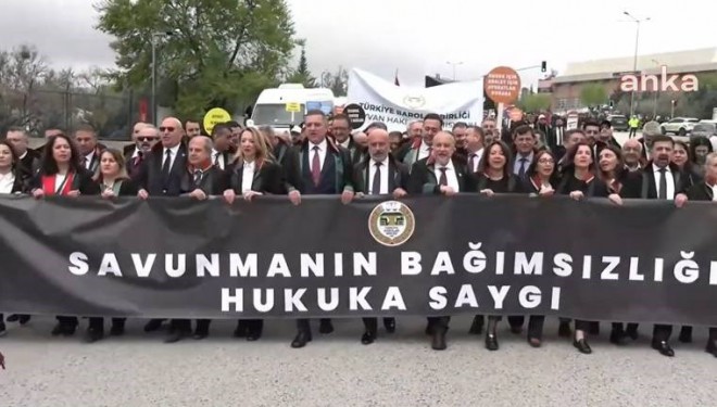 81 il baro başkanından 'hukuka saygı' yürüyüşü!