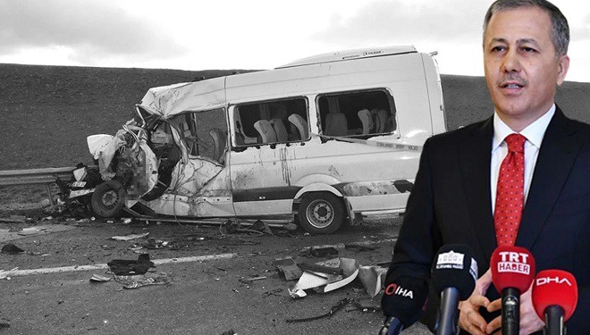 Bakan Yerlikaya’dan Van’da yaşanan ölümlü kazayla ilgili açıklama