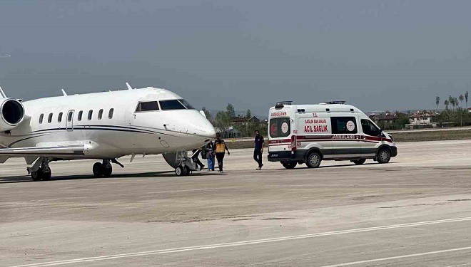 Kalp hastası bebek uçak ambulansla İstanbul’a sevk edildi