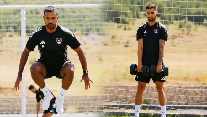 Vanspor’un yabancı futbolcuları Kayseri kampında top başı yaptı