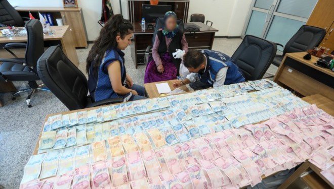 Van’da yakalanan dilencinin üzerinden 75 bin 950 TL çıktı