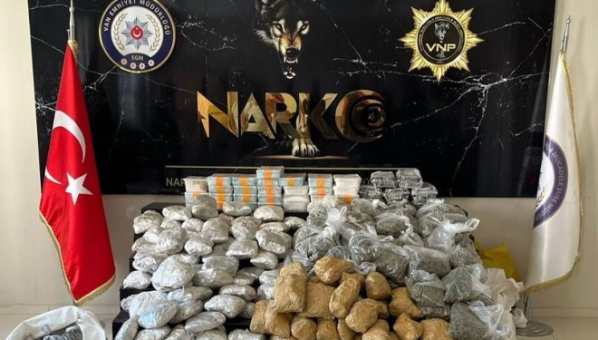Van’da 127 kilo uyuşturucu ele geçirildi: 5 gözaltı
