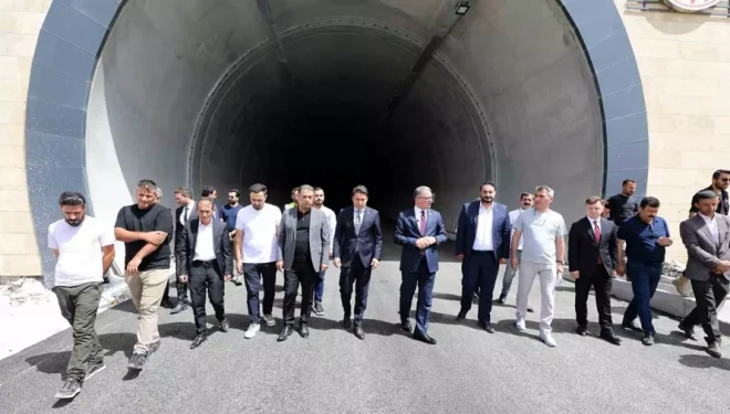 Güzeldere Tüneli’nin ikinci tüpünde çalışmalar sona doğru