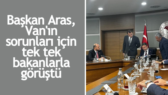 Başkan Aras, Van'ın sorunları için tek tek bakanlarla görüştü