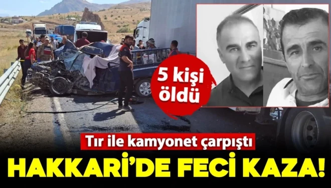 Kazada ölen aynı aileden 5 kişi, Van'dan Hakkari'ye yakınlarının düğününe gidiyormuş