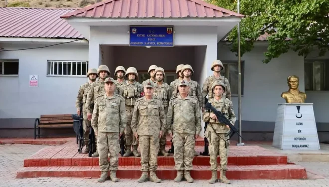 Tuğgeneral Avkıran, Çatak’ta incelemelerde bulundu