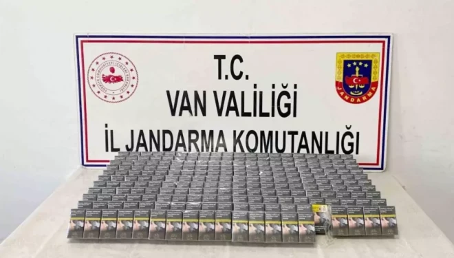 Van’da bin 470 paket kaçak sigara ele geçirildi