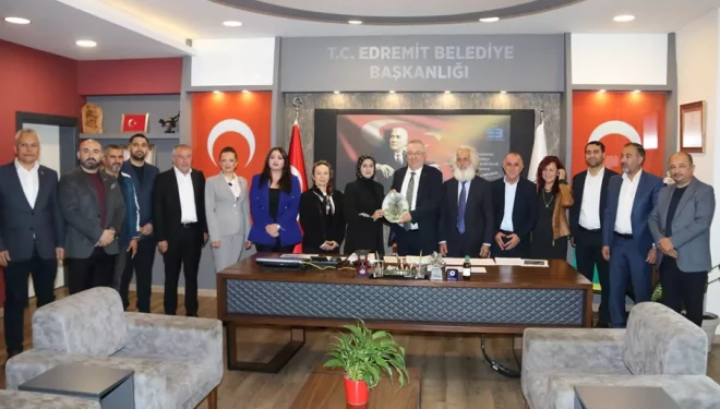 Van Edremit Belediyesi'nden Balıkesir Edremit Belediyesi’ne iade-i ziyaret