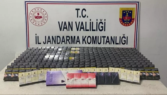 Van’da bin 859 paket kaçak sigara ele geçirildi