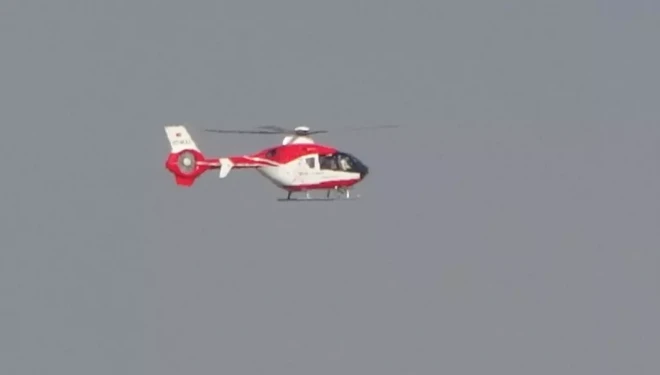 Van’dan Gaziantep’e helikopter ambulansla hasta nakli