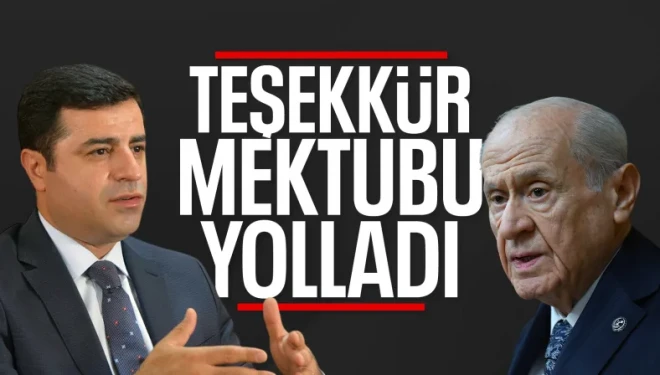 Demirtaş'tan Devlet Bahçeli'ye teşekkür mektubu