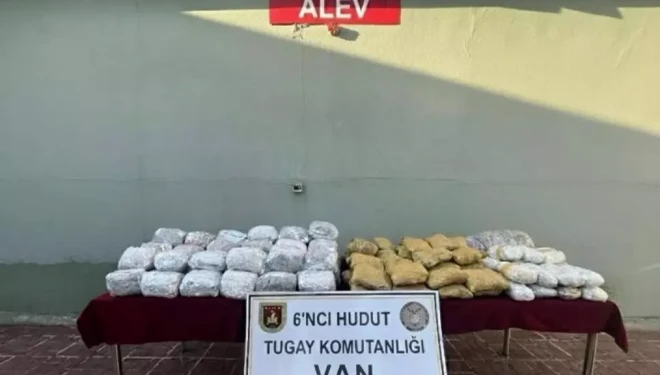 Van İran sınır hattında 109 kilogram uyuşturucu ele geçirildi