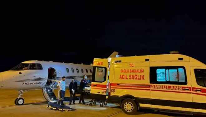 Hava ambulansı 11 yaşındaki çocuk için havalandı