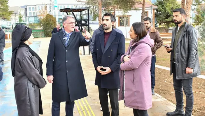 Esi DSİ yerleşkesindeki "Millet Bahçesi" hızla tamamlanıyor