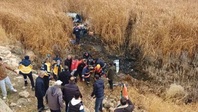 Van’da araç bataklığa uçtu: 5 yaralı