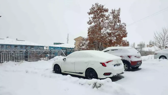 Başkale’de kar etkili oldu