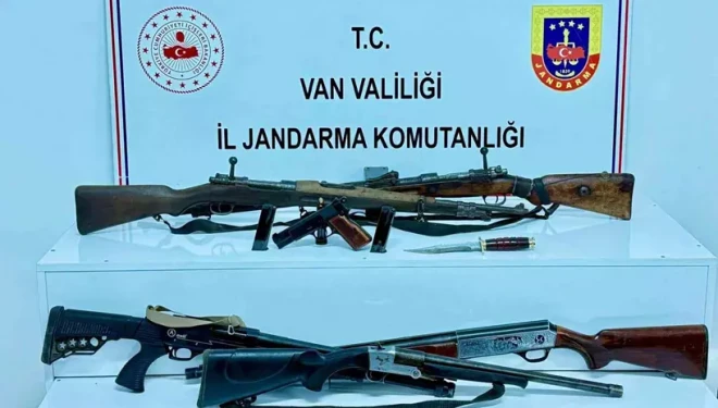 Van’da silah ele geçirildi: 1 gözaltı