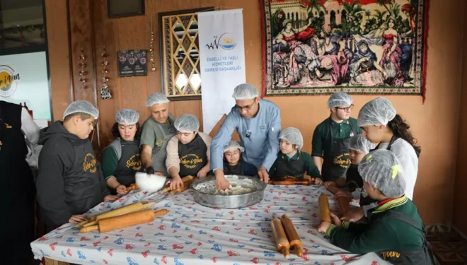 Down sendromlu bireyler mutfakta kolları sıvadı