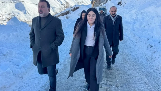 Çatak'ta günlerdir kapalı olan TOKİ yolu yeniden ulaşıma açıldı