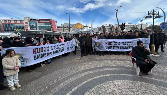 Van’da "Dünya Kudüs Haftası" dolayısıyla basın açıklaması yapıldı