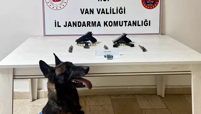 Van’da ruhsatsız tabanca ele geçirildi