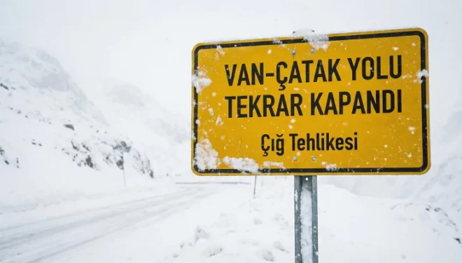 Van-Çatak yolu trafiğe kapatıldı