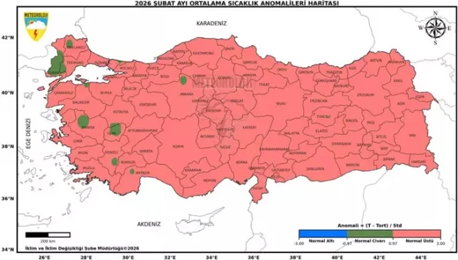Son 56 yılın en sıcak 3'üncü şubat ayı yaşandı