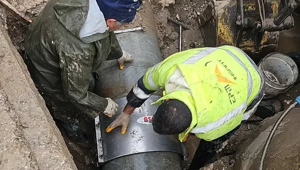 Erciş’te Ana Şebeke İçme Suyu Hattındaki Arıza Giderildi