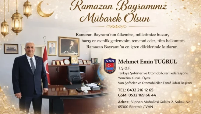 Mehmet Emin Tuğrul’dan Ramazan Bayramı Mesajı