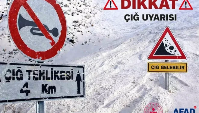 AFAD’dan Van için çığ uyarısı