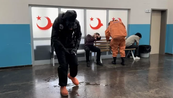 Van Geri Gönderme Merkezi’nde KBRN tatbikatı yapıldı
