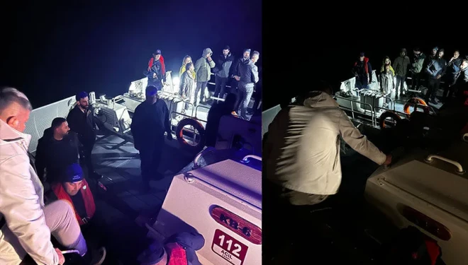 Van’da koydaki ormanda mahsur kalan off-road ekibini Sahil Güvenlik kurtardı