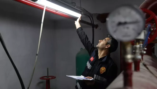 VBB ekipleri yangın riskine karşı iş yerlerini denetliyor