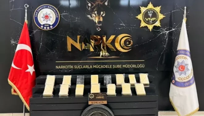 Van’da narkotik operasyonu: 16 kilo kokain ele geçirildi