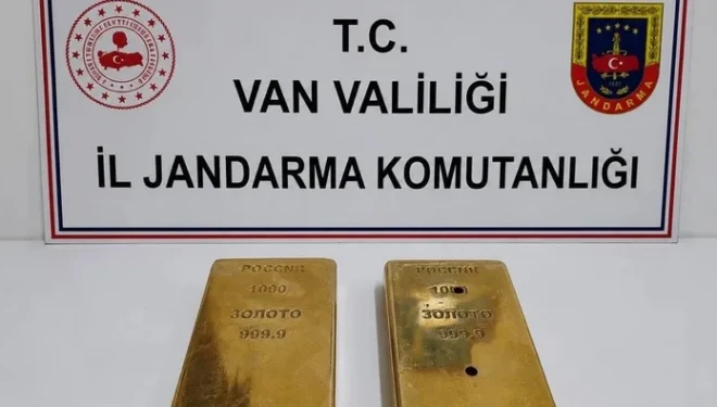 Van’da 2 kilo külçe altın ele geçirildi