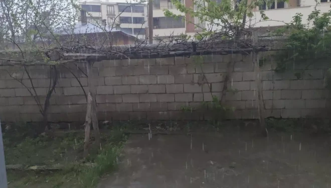 Erciş’te şiddetli yağmur yağışı