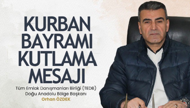 Başkan Orhan Özdek'ten, Kurban Bayramı mesajı