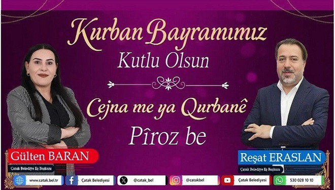 Çatak Belediye Eş Başkanlarından Kurban Bayramı mesajı